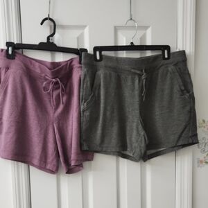 32 Degrees Women's Athletic Shorts - Gray and Pink